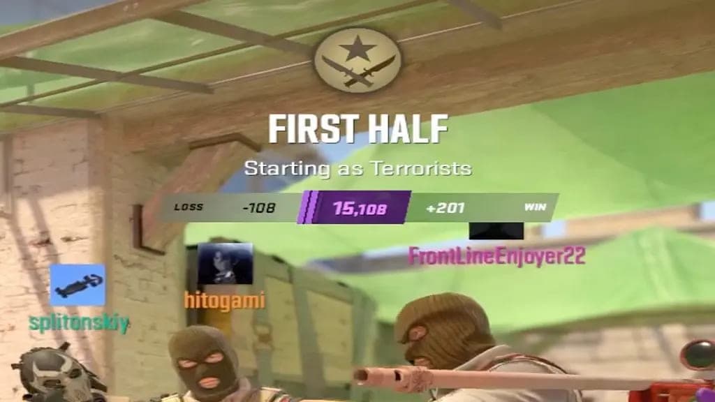 CS2 rating points gained for a win and lost for a defeat