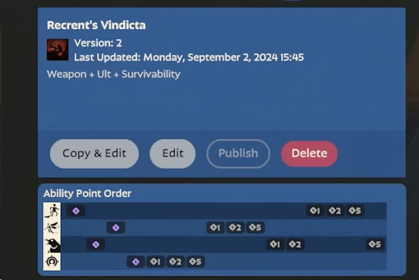 Vindicta ability order, the Recrent guide